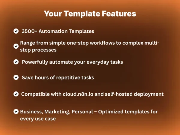 n8n Workflows Templates Features