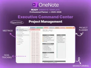 onenote template for project management