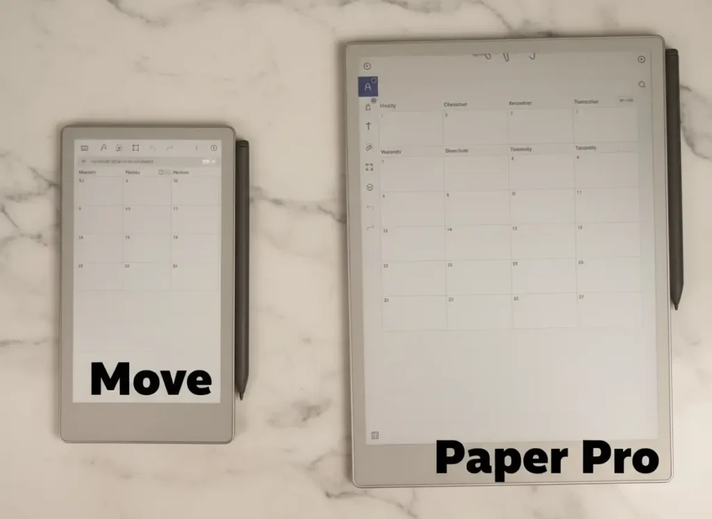 reMarkable Paper Pro vs Paper Pro Move