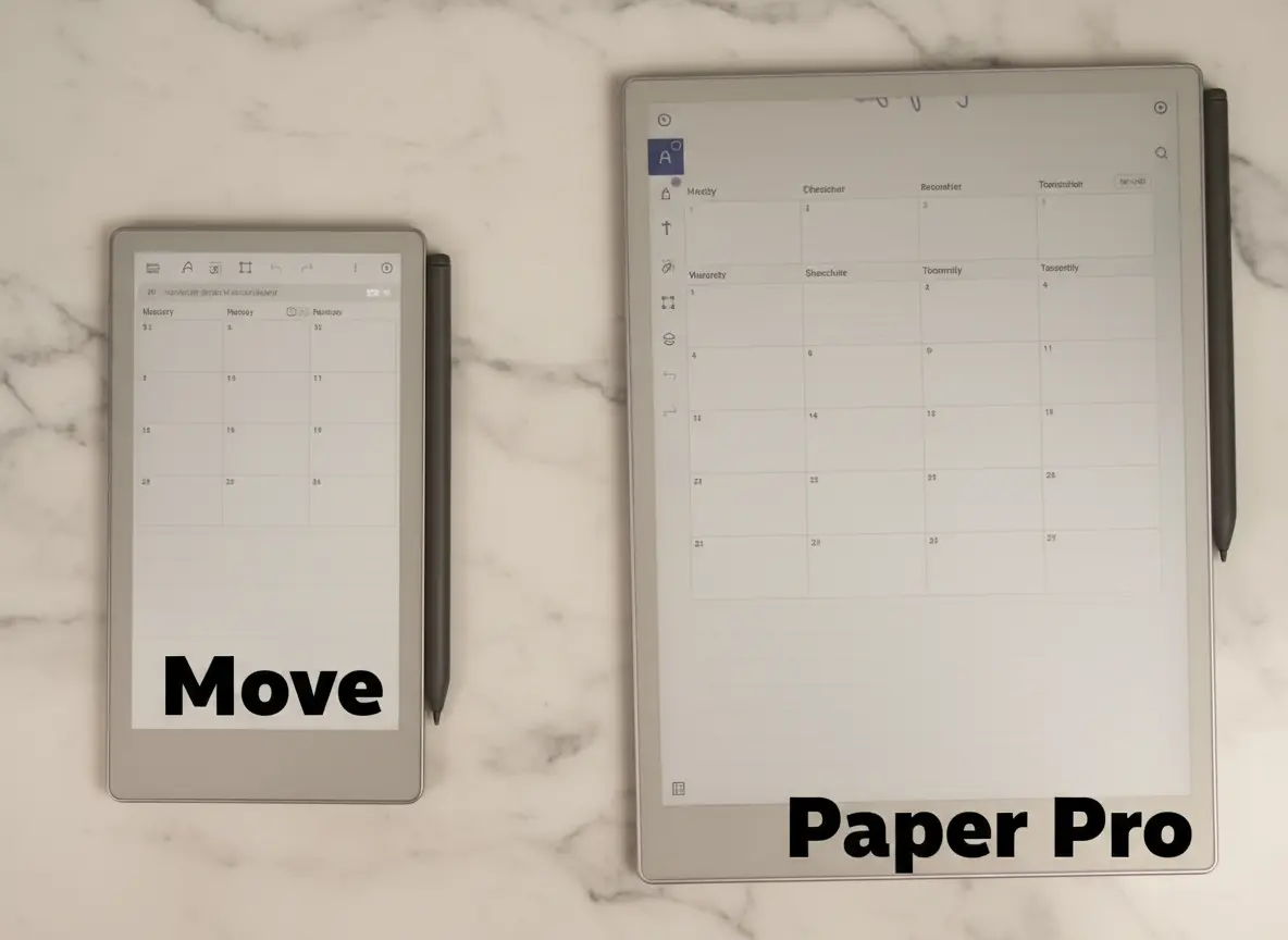 reMarkable Paper Pro vs Paper Pro Move