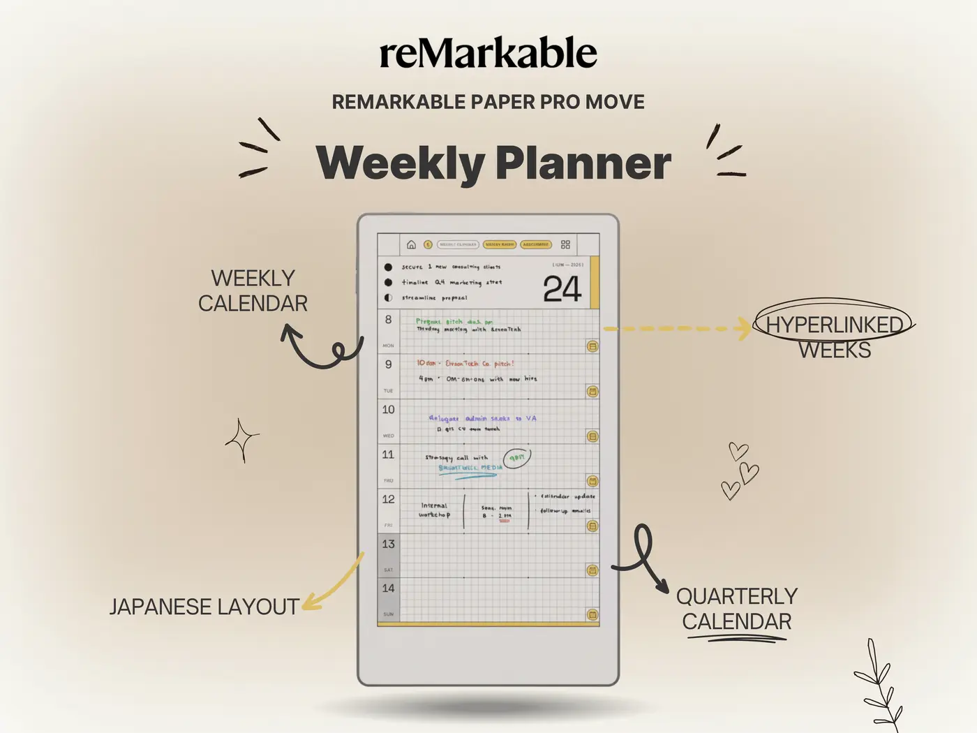 reMarkable Weekly Planner