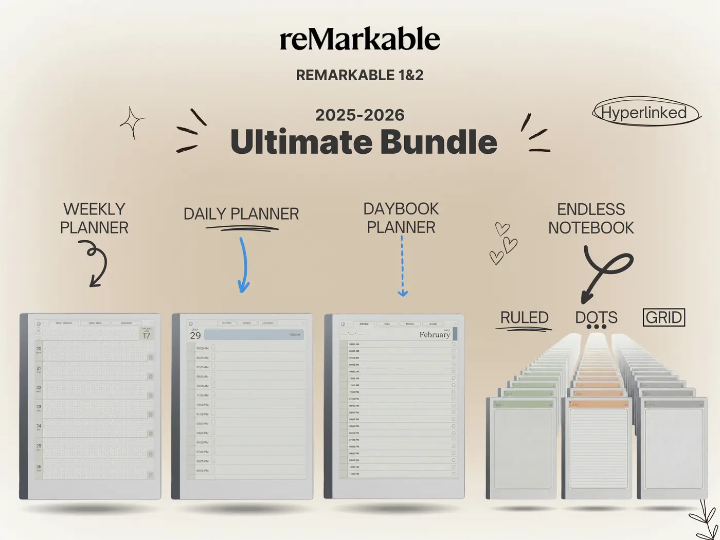 reMarkable 2 Template Bundle