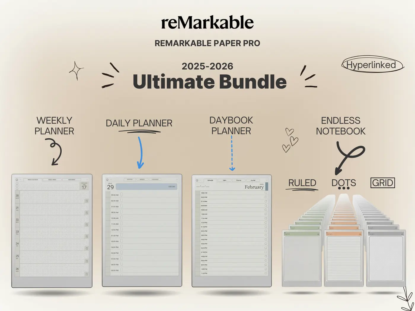 reMarkable Paper Pro Template Bundle