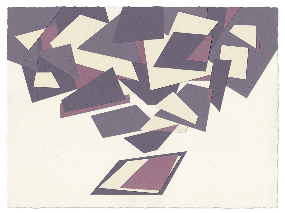 Illustration of layered note-taking systems narrowing to a single choice