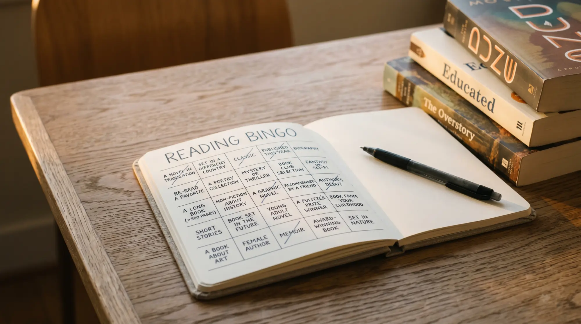 Reading Challenge Tracker 2026: Bingo, 52-Book, Bookopoly