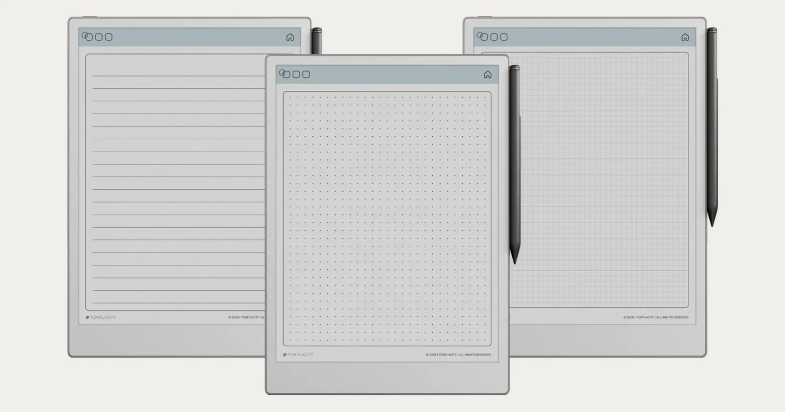 reMarkable Paper Pro Notes Template (Hyperlinked PDF)