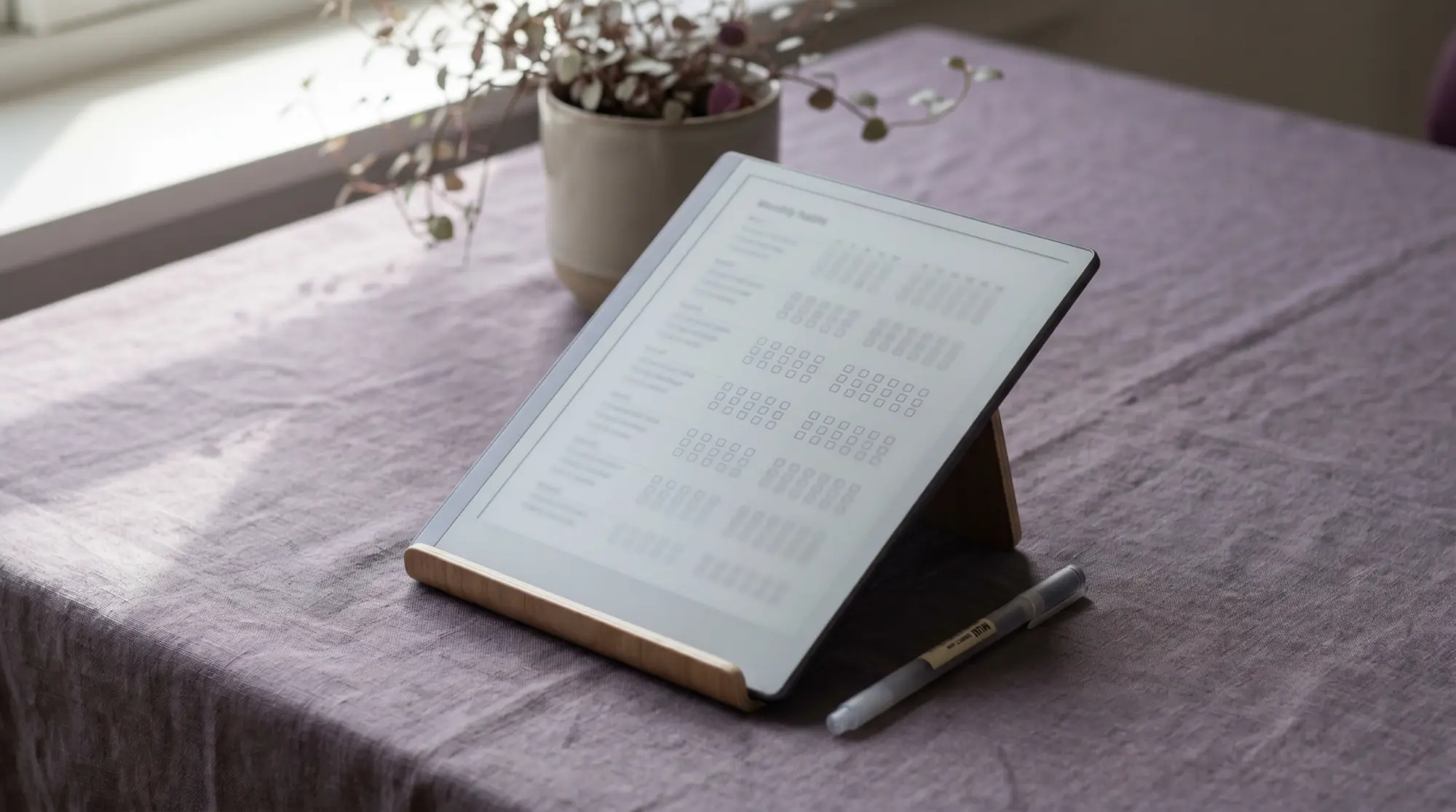 Digital Habit Tracker for reMarkable & Kindle Scribe