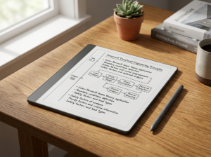 Kindle Scribe vs iPad: e-ink writing tablet and iPad side by side