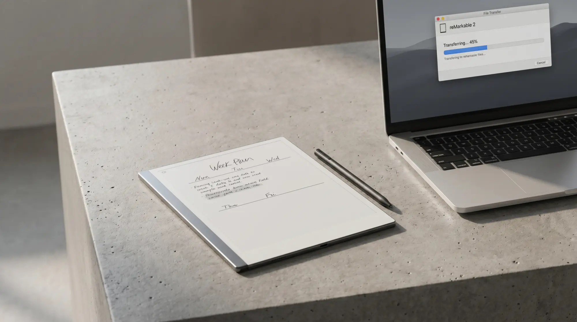 Installing a template onto a reMarkable 2 from a laptop