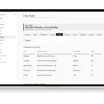 The four OneNote systems on a laptop, Dashboard This Week page, filled with sample data