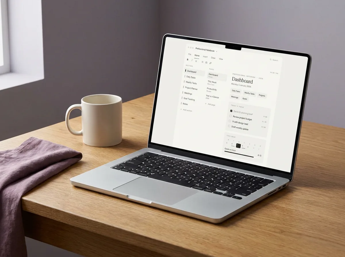 A structured project notebook, the part the assistant cannot invent for you