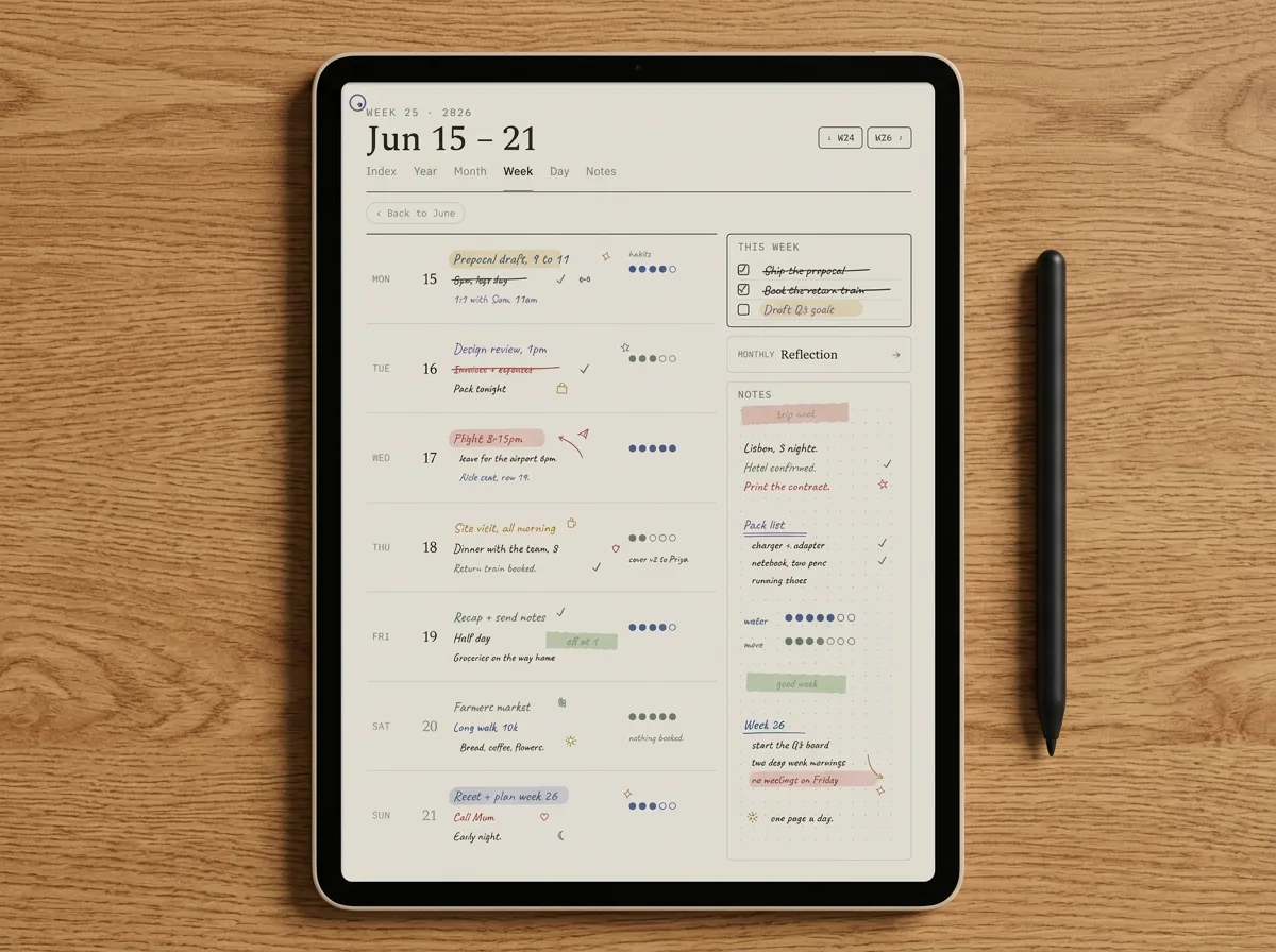 The Goodnotes template types worth having