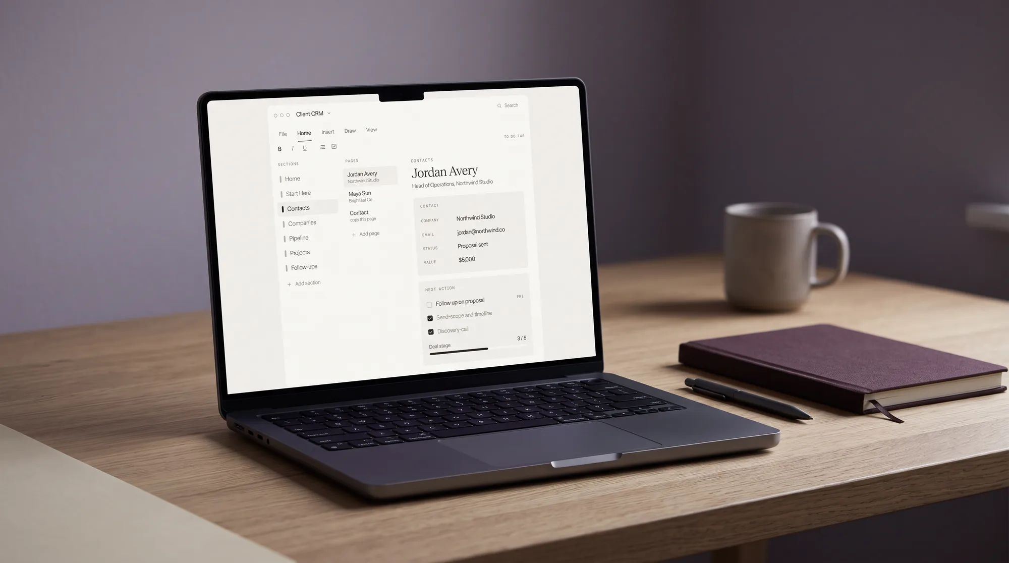 OneNote CRM Template: How to Build One That Actually Works
