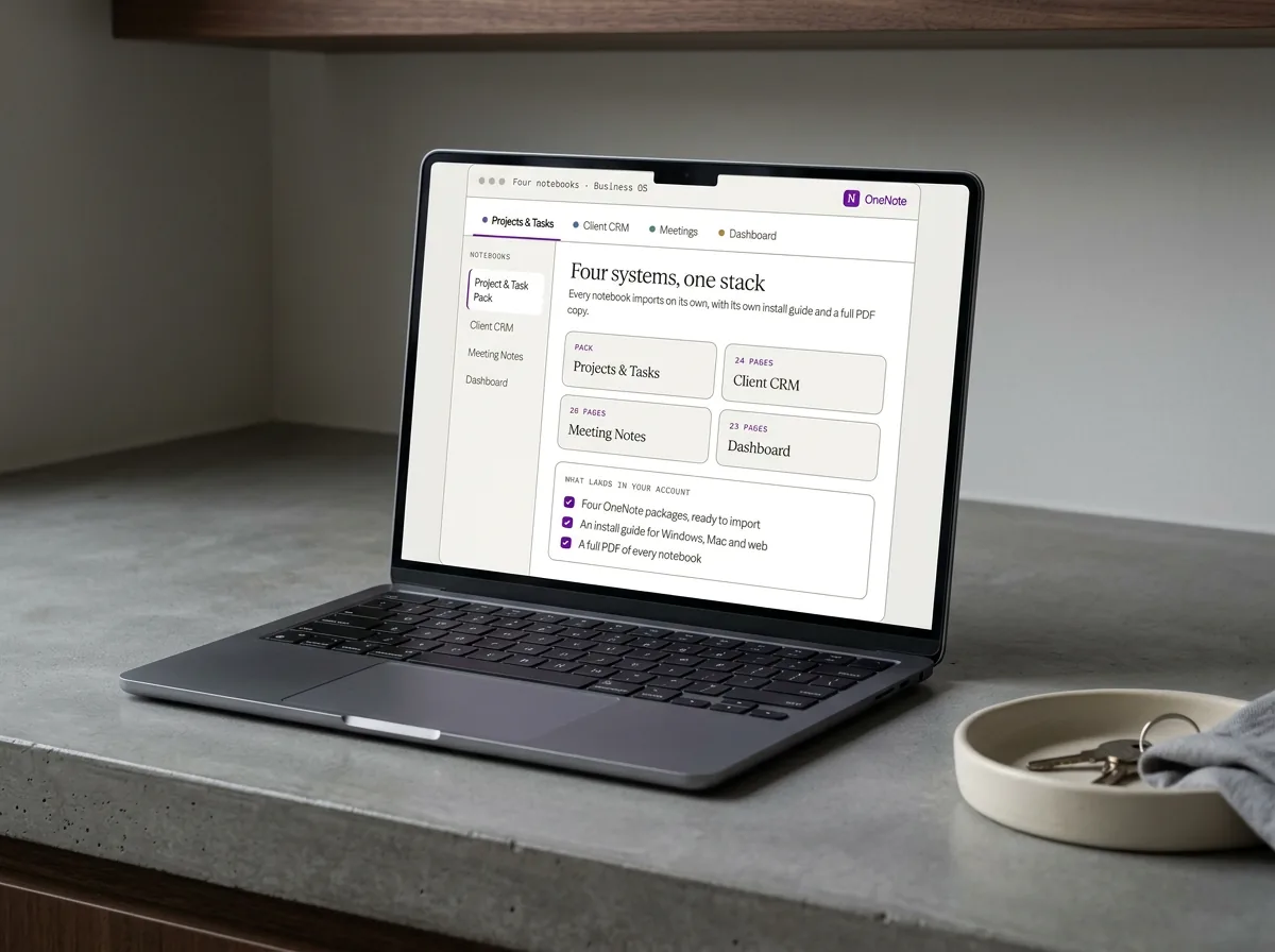 Where the built-in OneNote templates stop and a real set begins