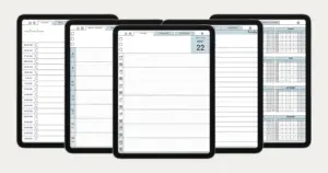 Notability Planer-Set auf dem iPad