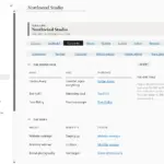 Kunden-CRM in OneNote für Windows, Firmenseite, mit Beispieldaten gefüllt