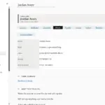 Kunden-CRM in OneNote für Windows, Personenseite, mit Beispieldaten gefüllt