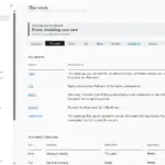 Meeting-Notizen-System in OneNote für Windows, Seite Diese Woche, mit Beispieldaten gefüllt