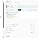 Meeting-Notizen-System in OneNote für Windows, Seite Einzelgespräch, mit Beispieldaten gefüllt