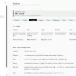 Project System in OneNote for Windows, Kanban page, filled with sample data