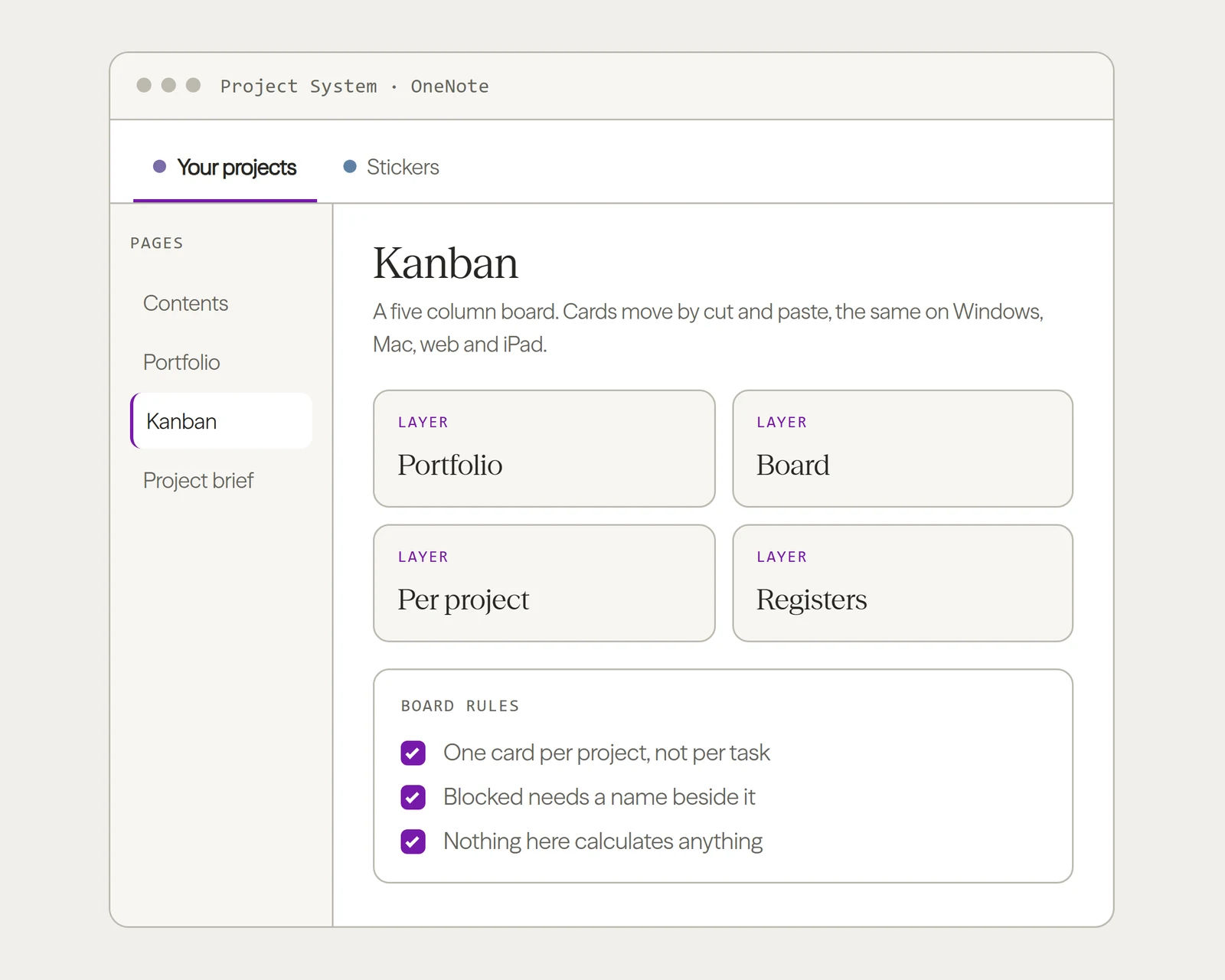 OneNote Kanban Board: Build One That Works Everywhere