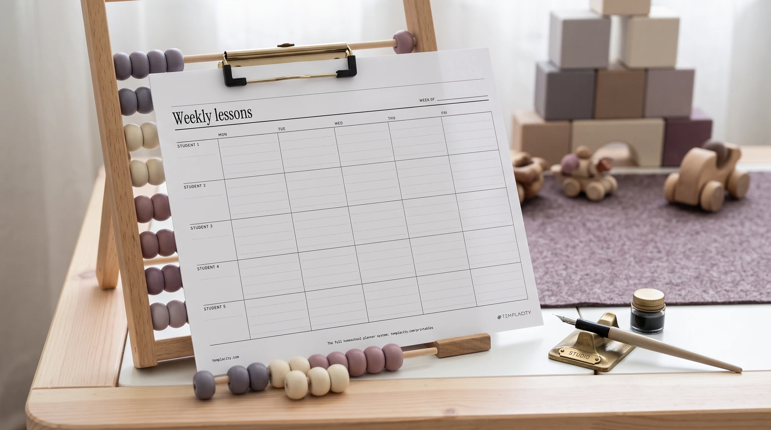Homeschool Planner Printable: The Pages a Calm Week Needs