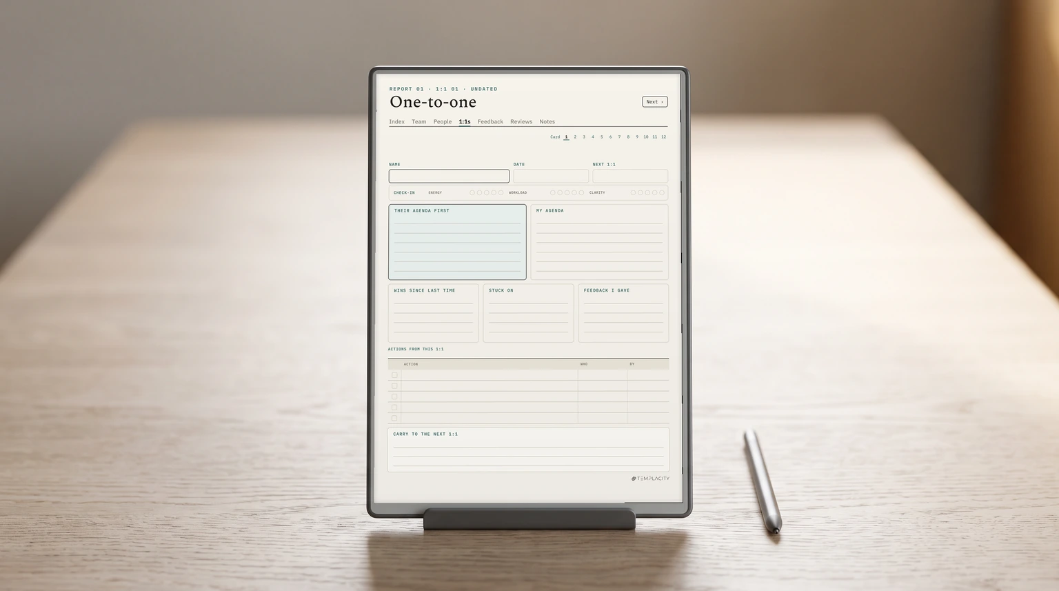 One on One Meeting Template: An Agenda That Runs Itself