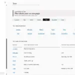 OneNote calendar template year page filled in